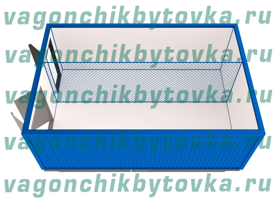 Склад для инструментов модульный, из 2-х шт вагончиков