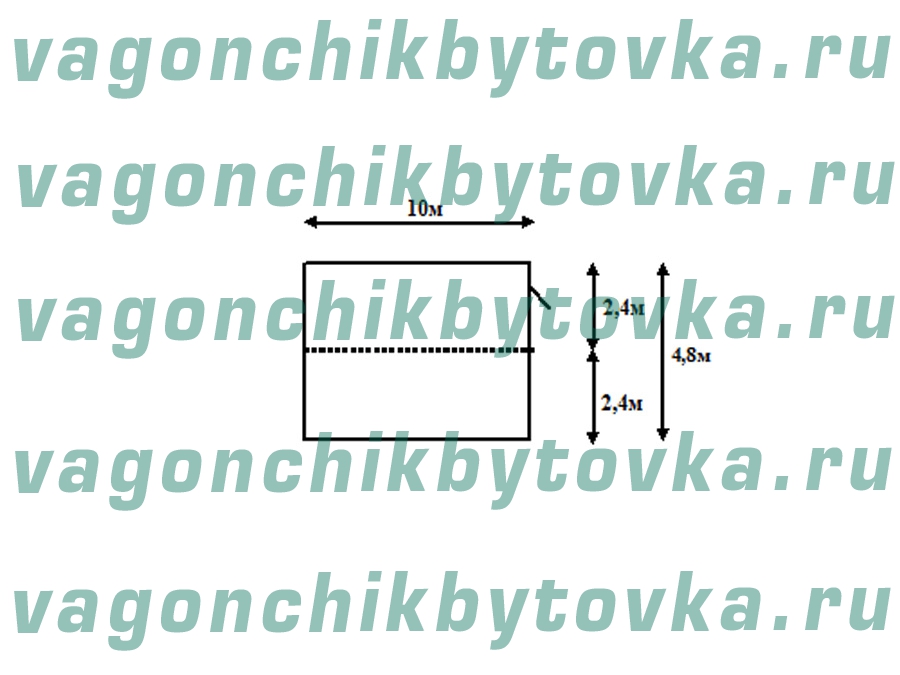 Модульный склад из 2-х шт БК 10м